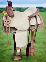Load image into Gallery viewer, 16&quot; Circle S Roper Western Saddle

