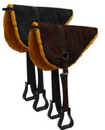 Load image into Gallery viewer, Suede Leather Bareback Pad with Kodel Fleece Bottom
