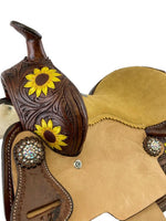 Load image into Gallery viewer, Sunflower Saddle Set Cantle
