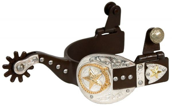 Ladies 10 Point Rowel Spurs with Antique Buckle Tip