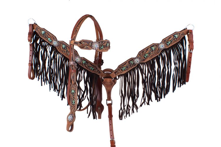 Hand Painted Headstall Set