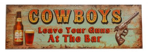Cowboy Wall Sign