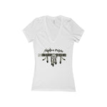 Load image into Gallery viewer, Women&#39;s Deep V-Neck Jersey Native Pride Tee
